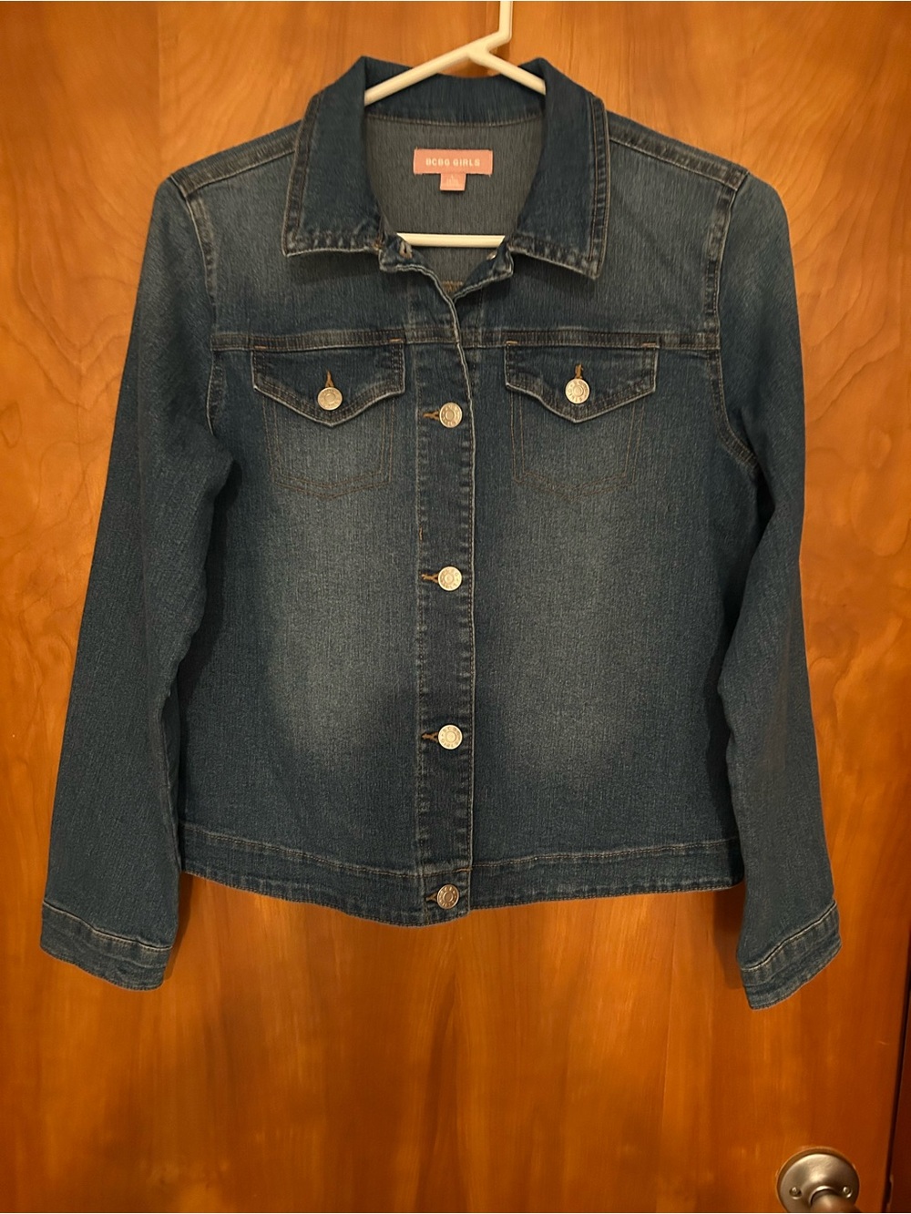 BCBG Girls Blue Washed Denim Jacket